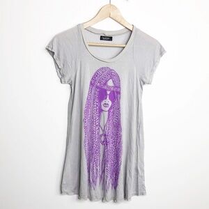 𝅺Lauren Moshi small Gray graphics T-shirt